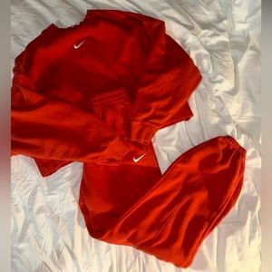 Red NIKE sweatsuit